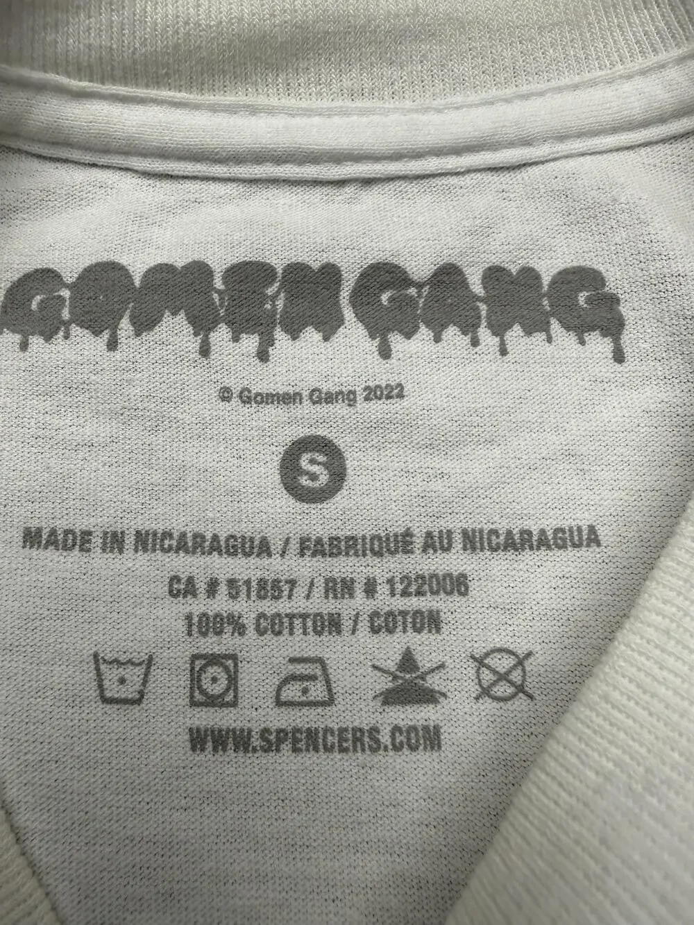 Gomen Gang Shirt Mens Small White Eat-It-Out Burger Anime Graphic Tee Tagless